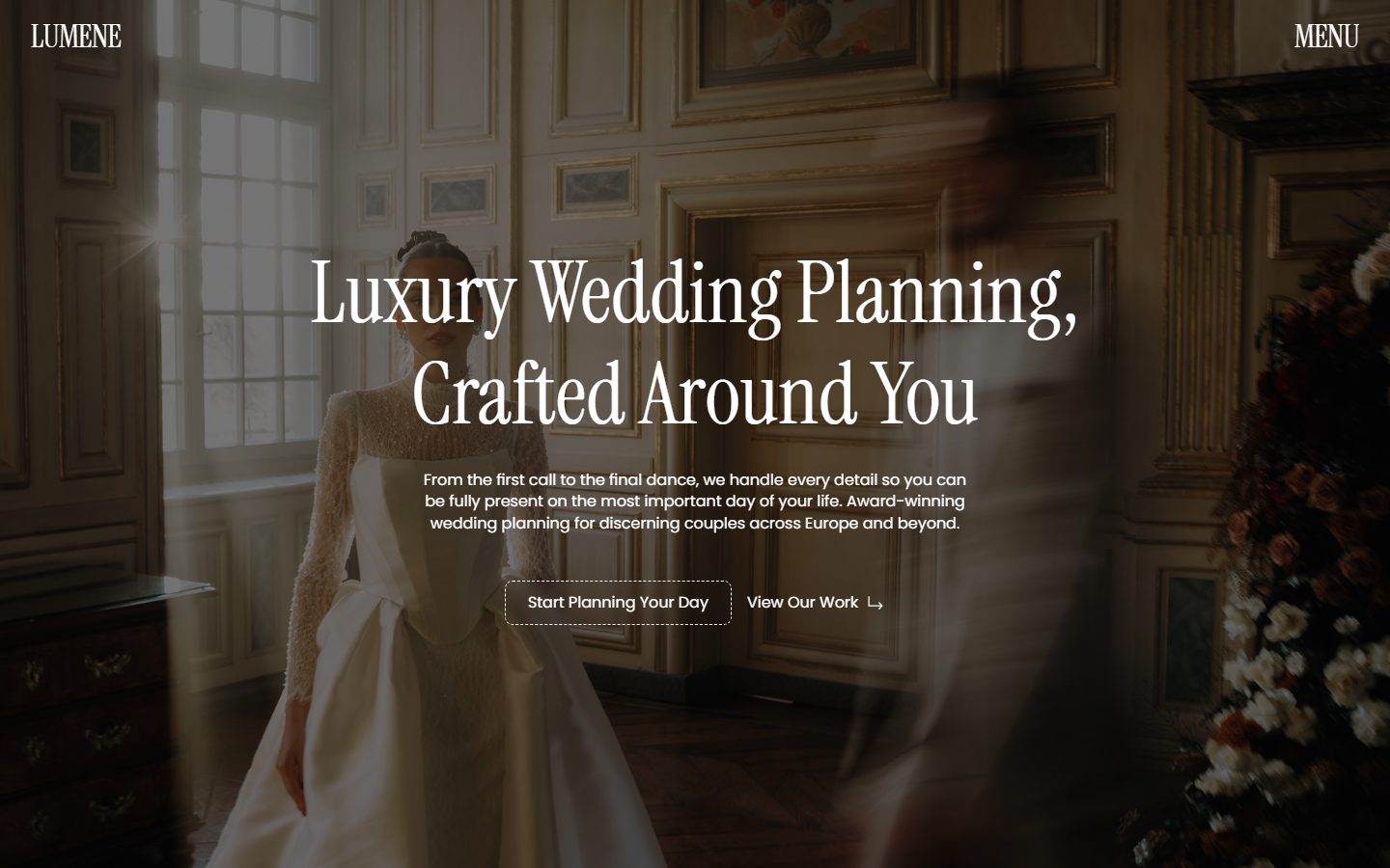 Lumene Wedding Editorial 演示首屏