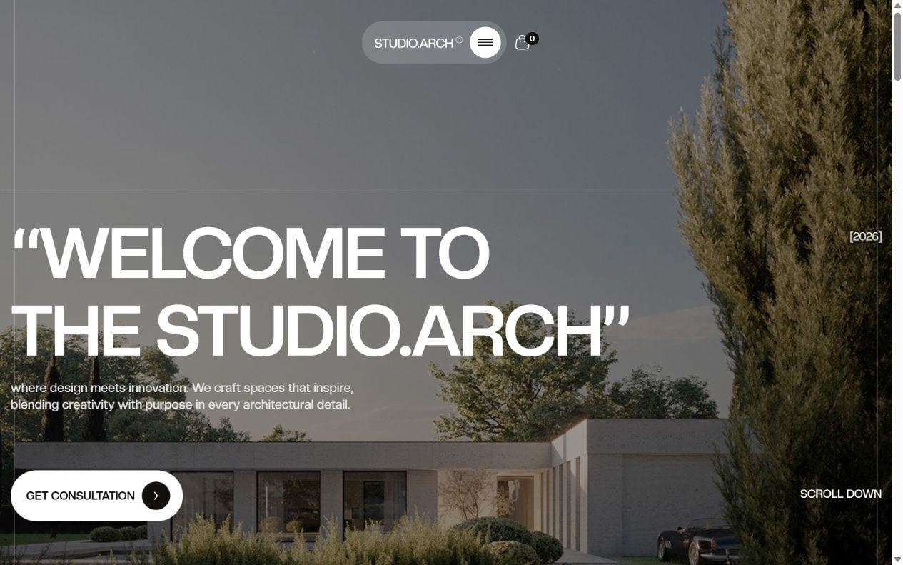 StudioArch 电脑页面预览