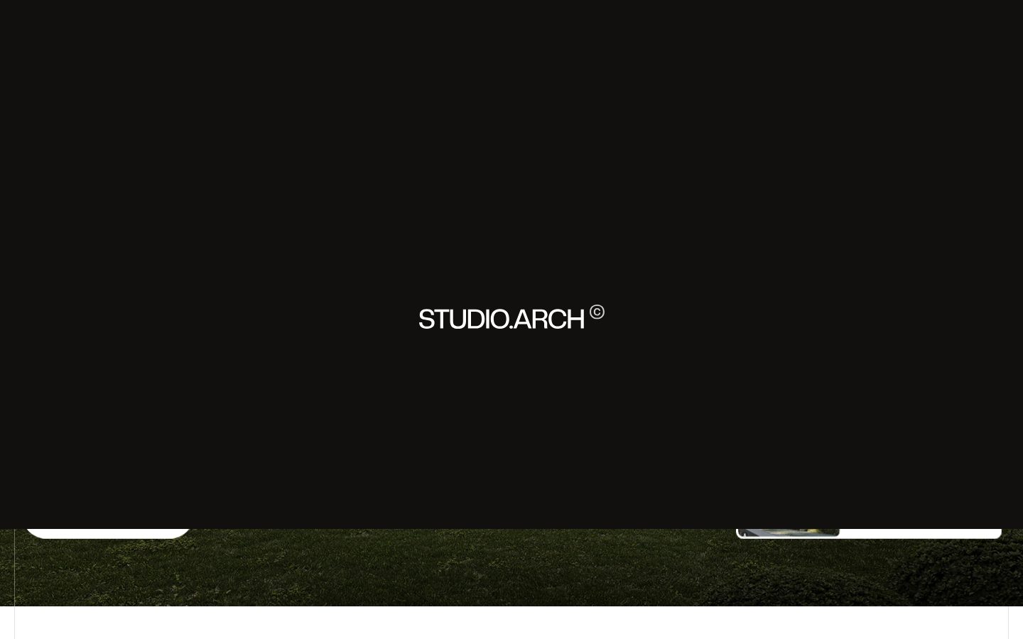 StudioArch Editorial 演示首屏