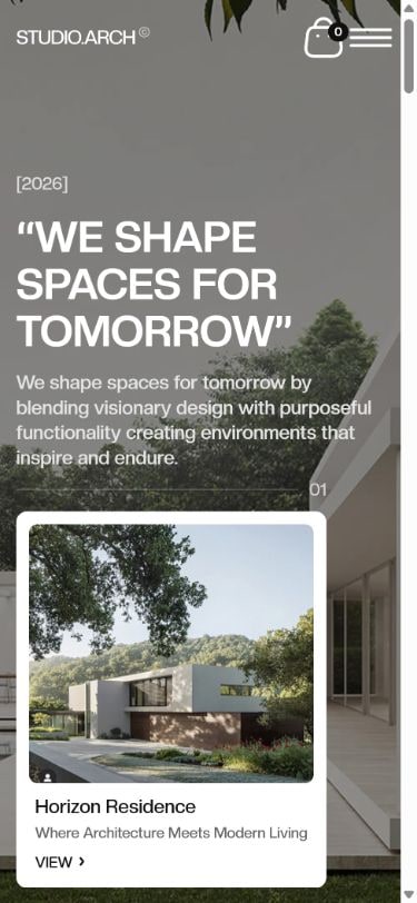 StudioArch 手机页面预览